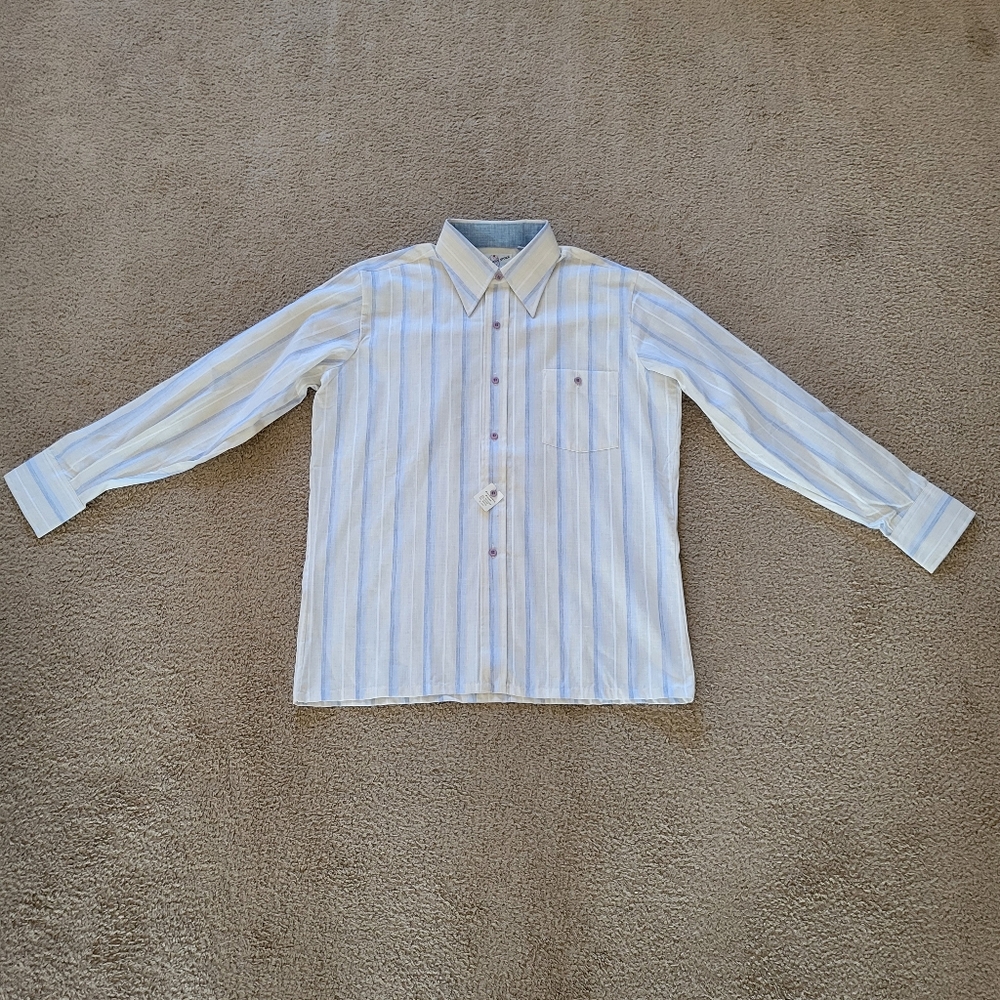 Striped Long Sleeve Button-Up Shirt